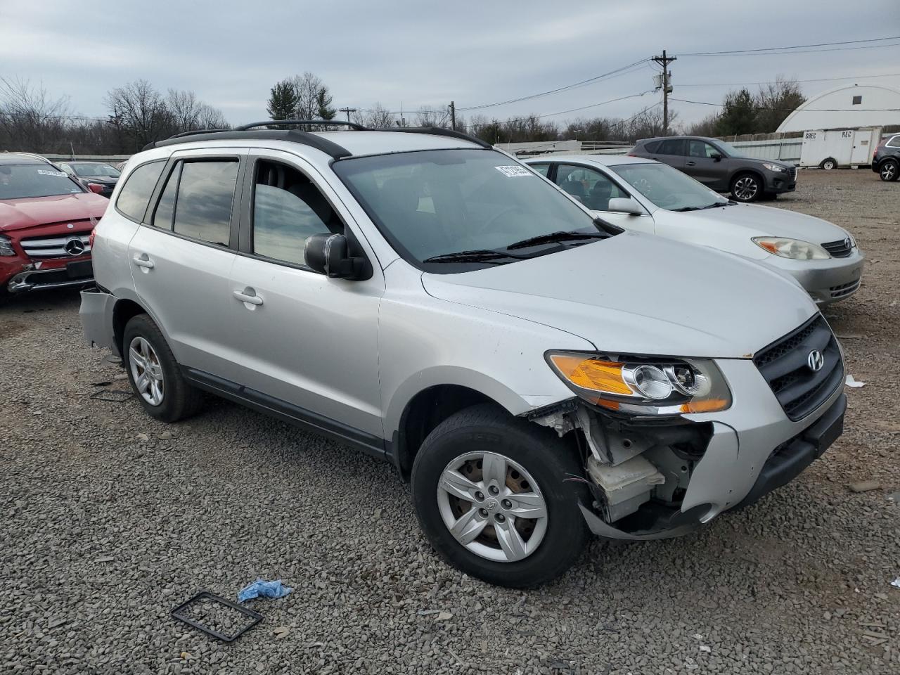 2009 Hyundai Santa Fe VIN 5NMSG73D09H255823 Copart auction photo, rear end / front end damage thumbnail 4