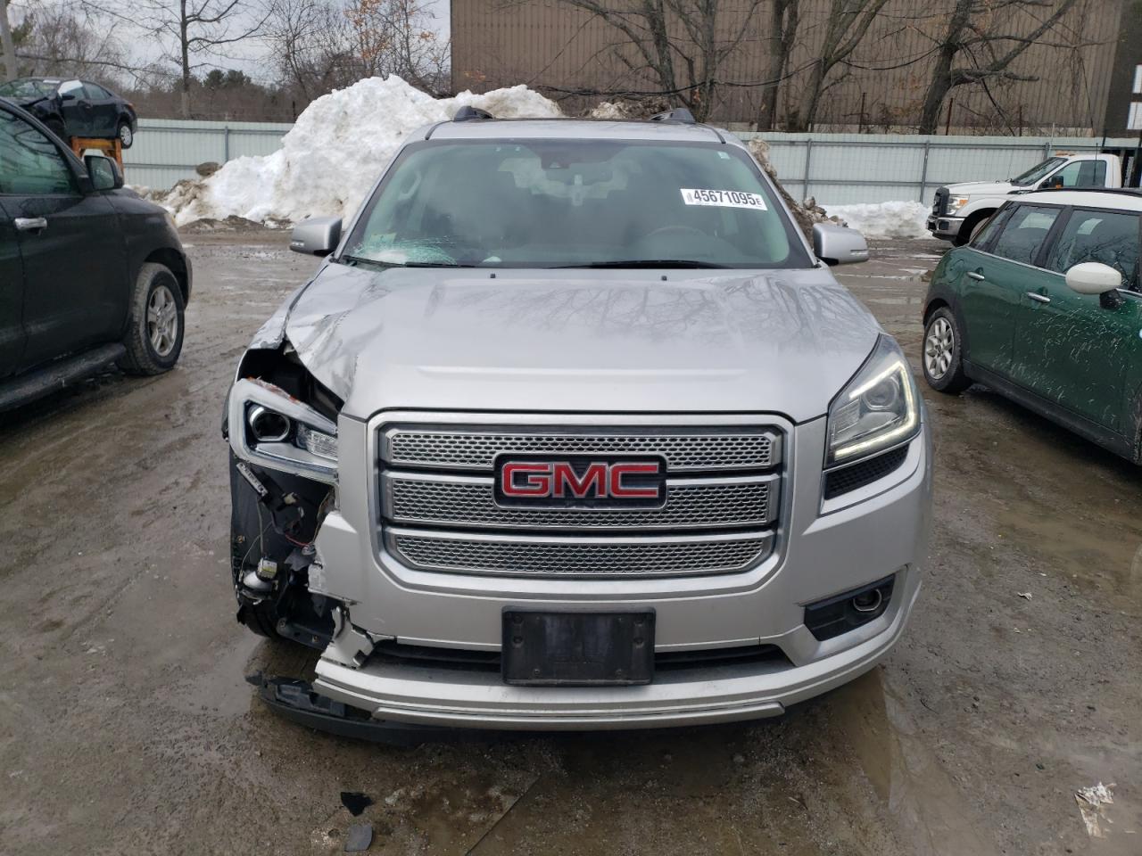 2014 GMC Acadia VIN 1GKKVTKD8EJ311175 Copart auction photo, front end / minor dent/scratches damage thumbnail 5