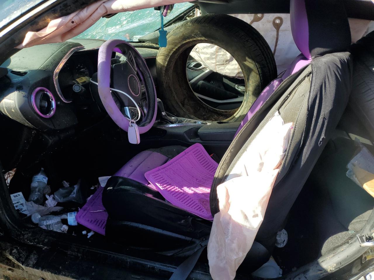 2019 Chevrolet Camaro VIN 1G1FB1RX8K0159449 Copart auction photo, rollover damage thumbnail 7