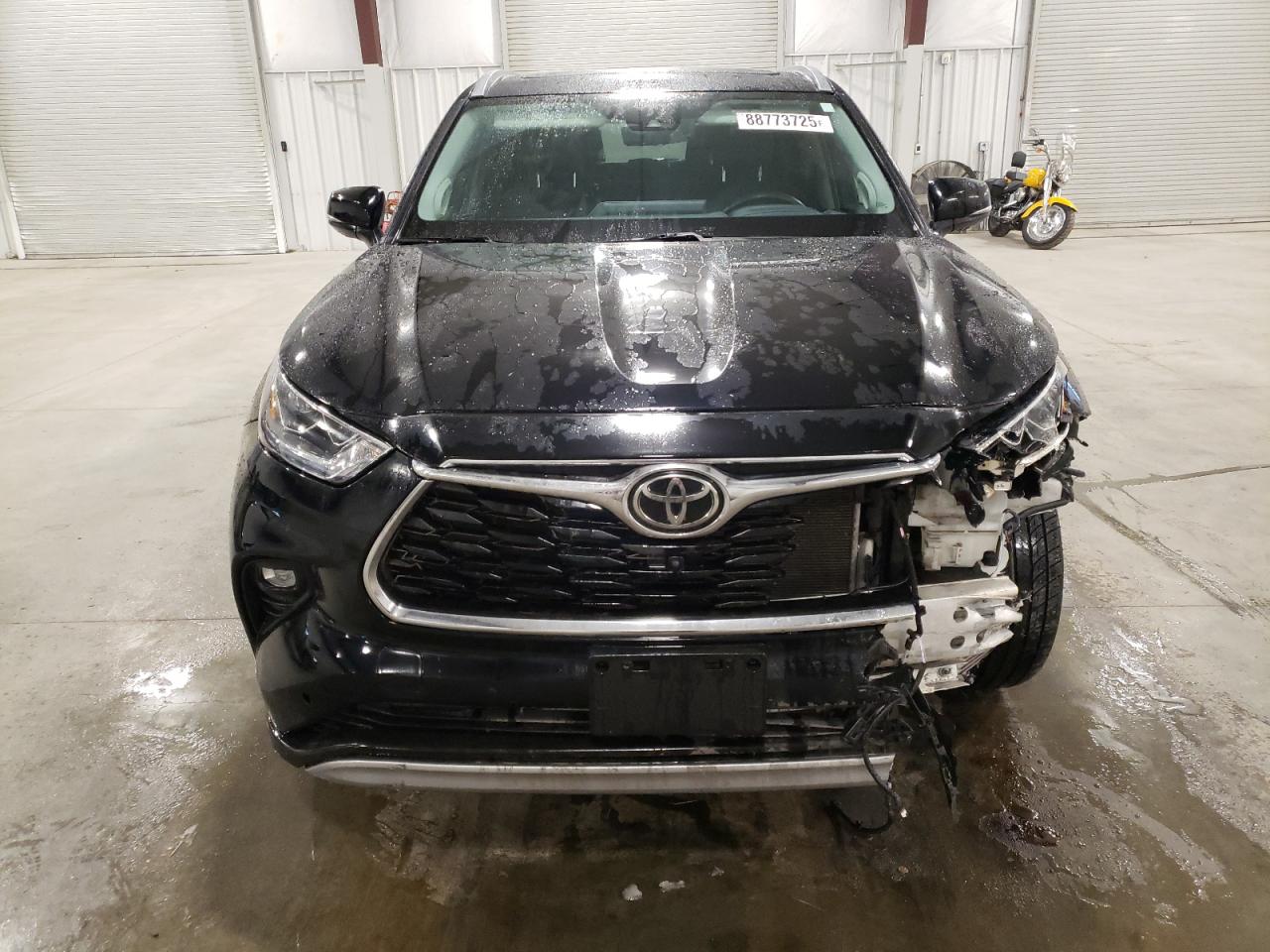 2021 Toyota Highlander VIN 5TDFZRBH0MS152399 Copart auction photo, front end / side damage thumbnail 5
