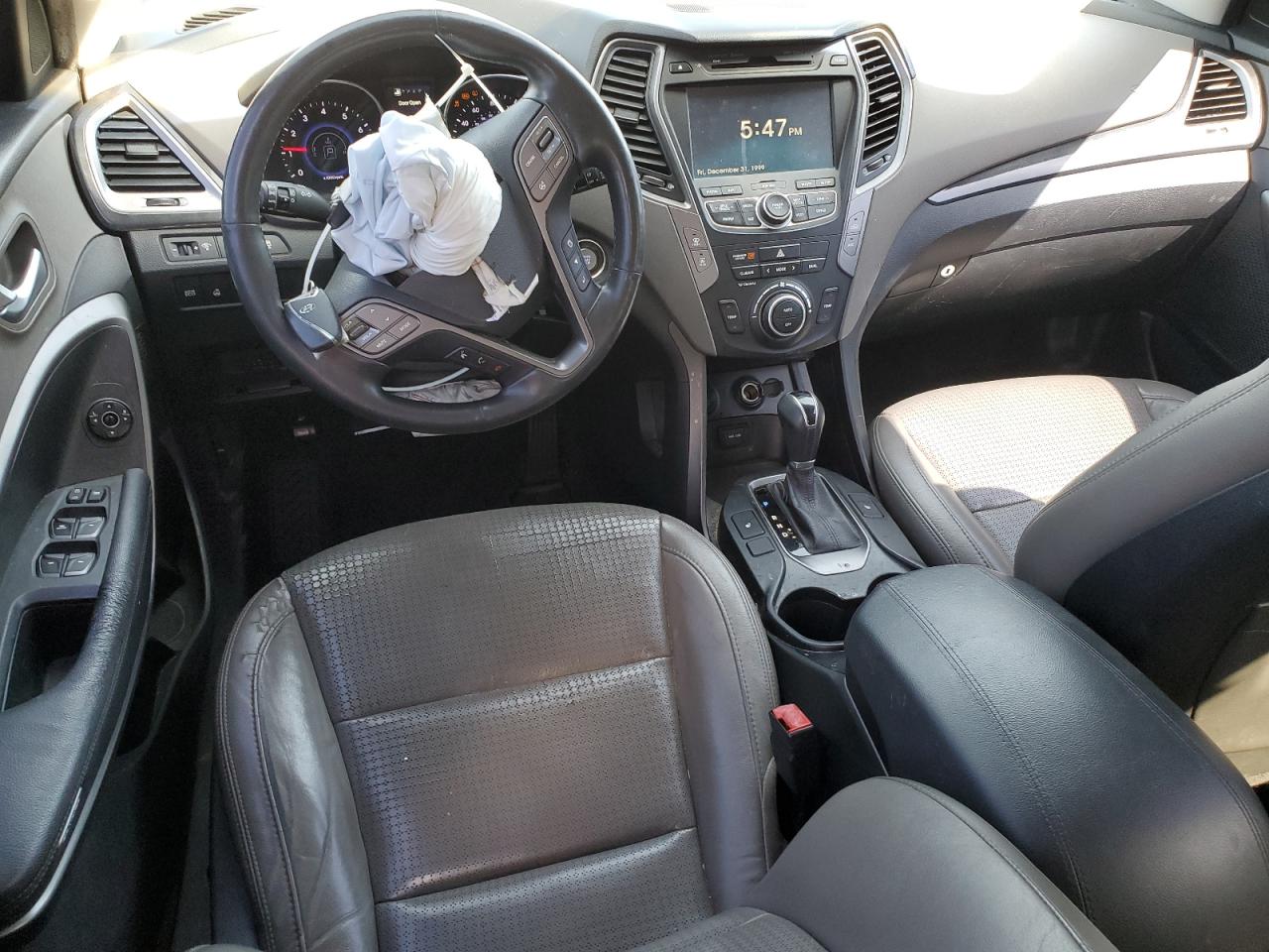 2013 Hyundai Santa Fe VIN 5XYZU3LB5DG074198 Copart auction photo, front end / side damage thumbnail 8