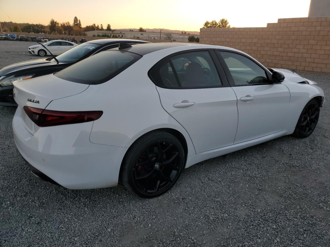 2021 Alfa Romeo Giulia VIN ZARFAMBN4M7650007 Copart auction photo, front end damage thumbnail 3