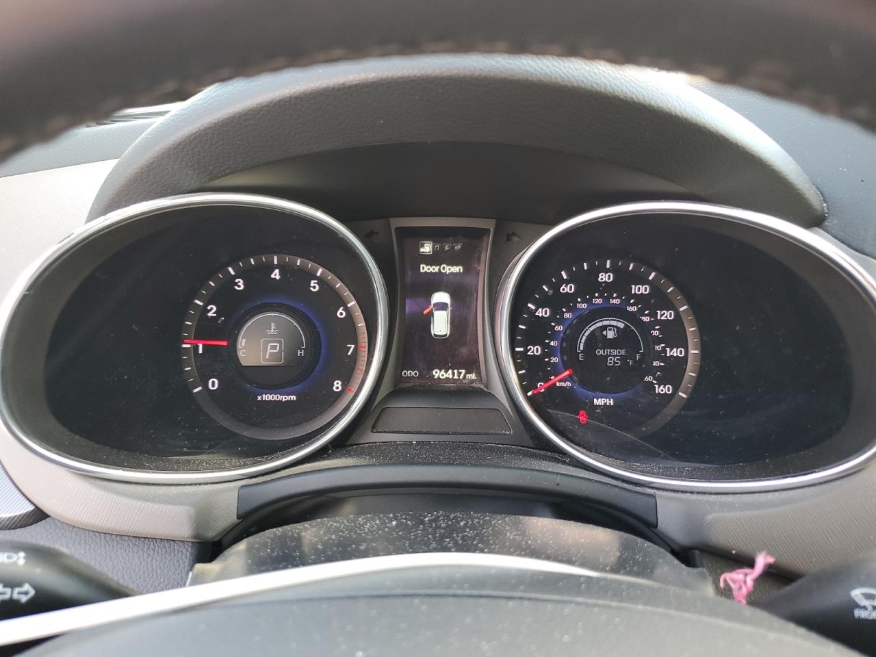 2015 Hyundai Santa Fe VIN 5XYZU3LB5FG274968 Copart auction photo, water/flood damage thumbnail 9