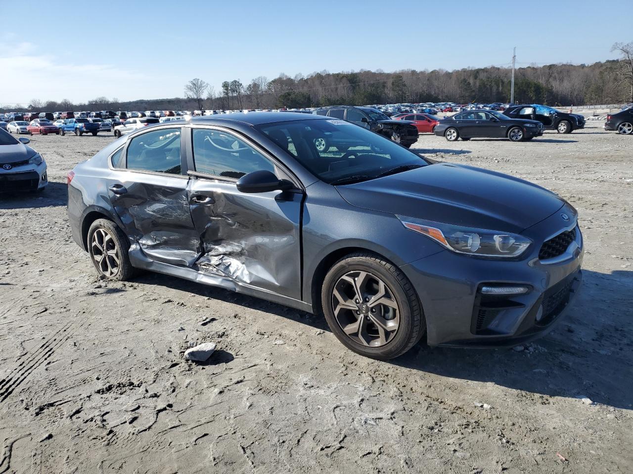 2019 KIA Forte VIN 3KPF24AD7KE086138 Copart auction photo, side / rear end damage thumbnail 4