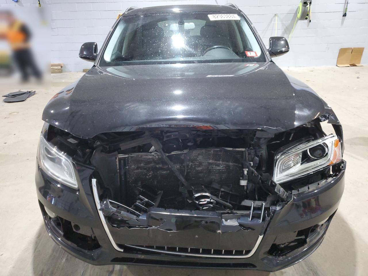 2016 Audi Q5 VIN WA1C2AFPXGA010082 Copart auction photo, front end damage thumbnail 5