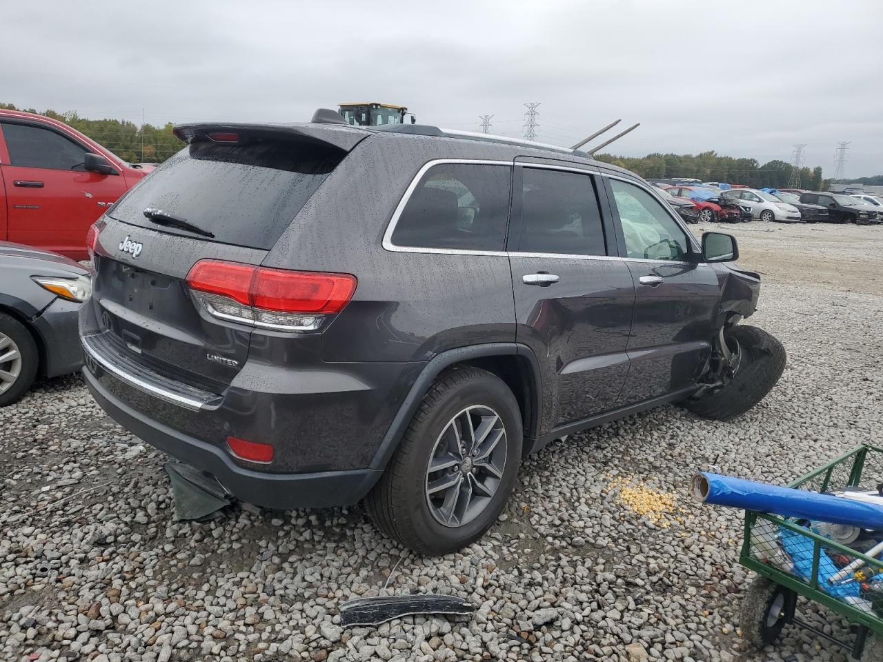 2018 Jeep Grand Cherokee VIN 1C4RJEBG4JC185651 Copart auction photo, front end damage thumbnail 3