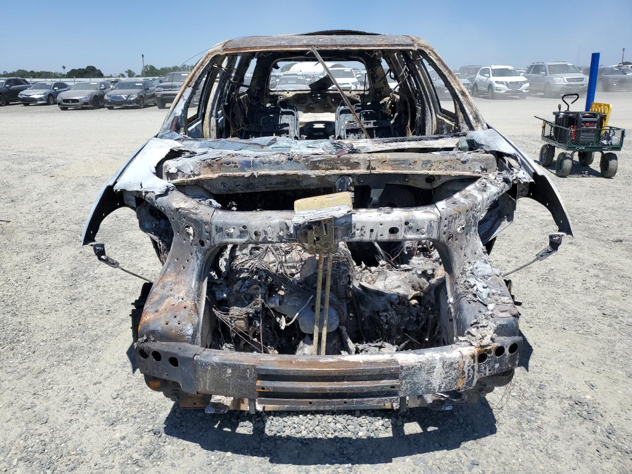 2007 GMC Acadia VIN 1GKEV33767J150186 Copart auction photo, burn damage thumbnail 5