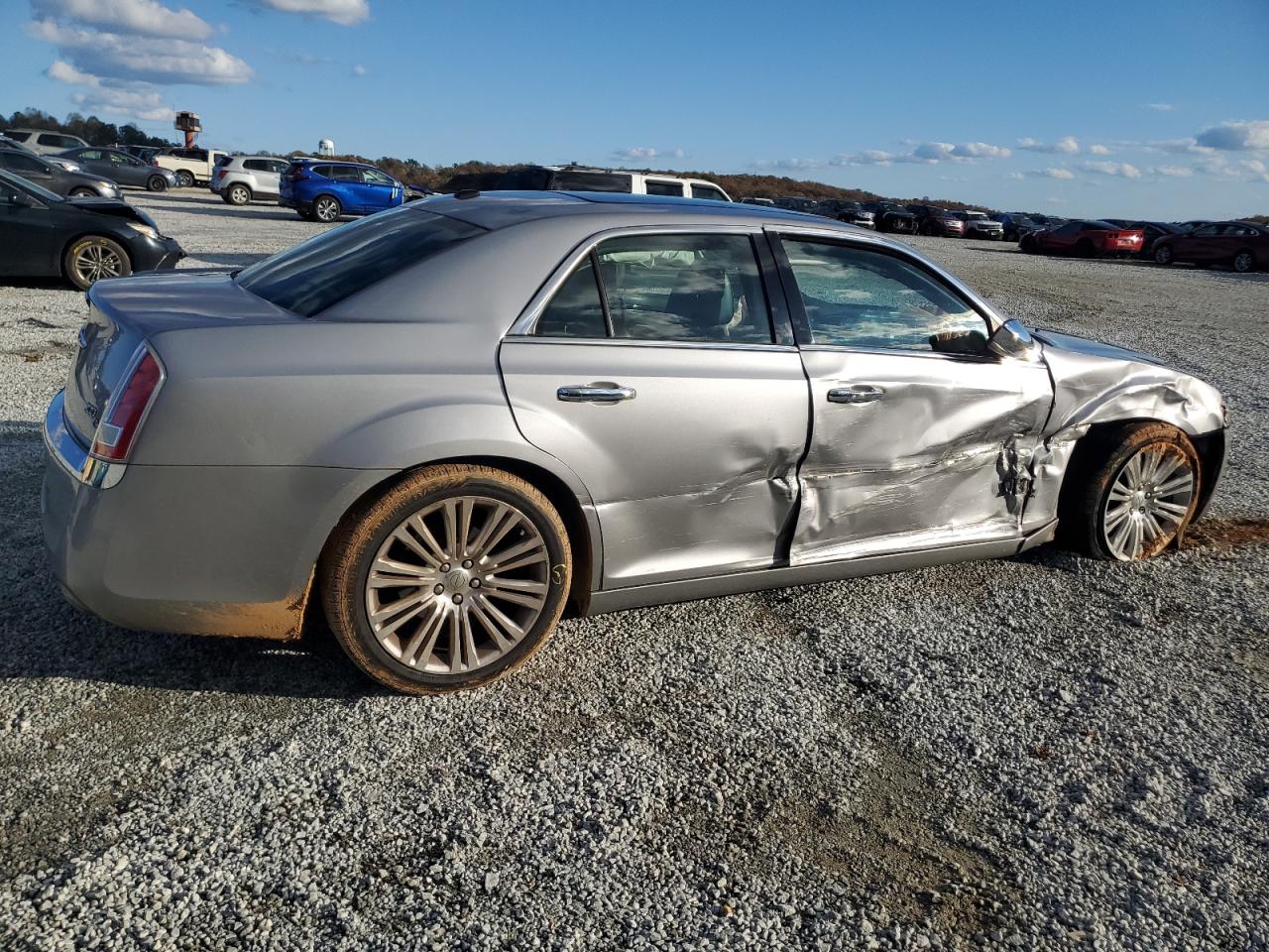 2013 Chrysler 300 VIN 2C3CCAET5DH641180 Copart auction photo, side / front end damage thumbnail 3