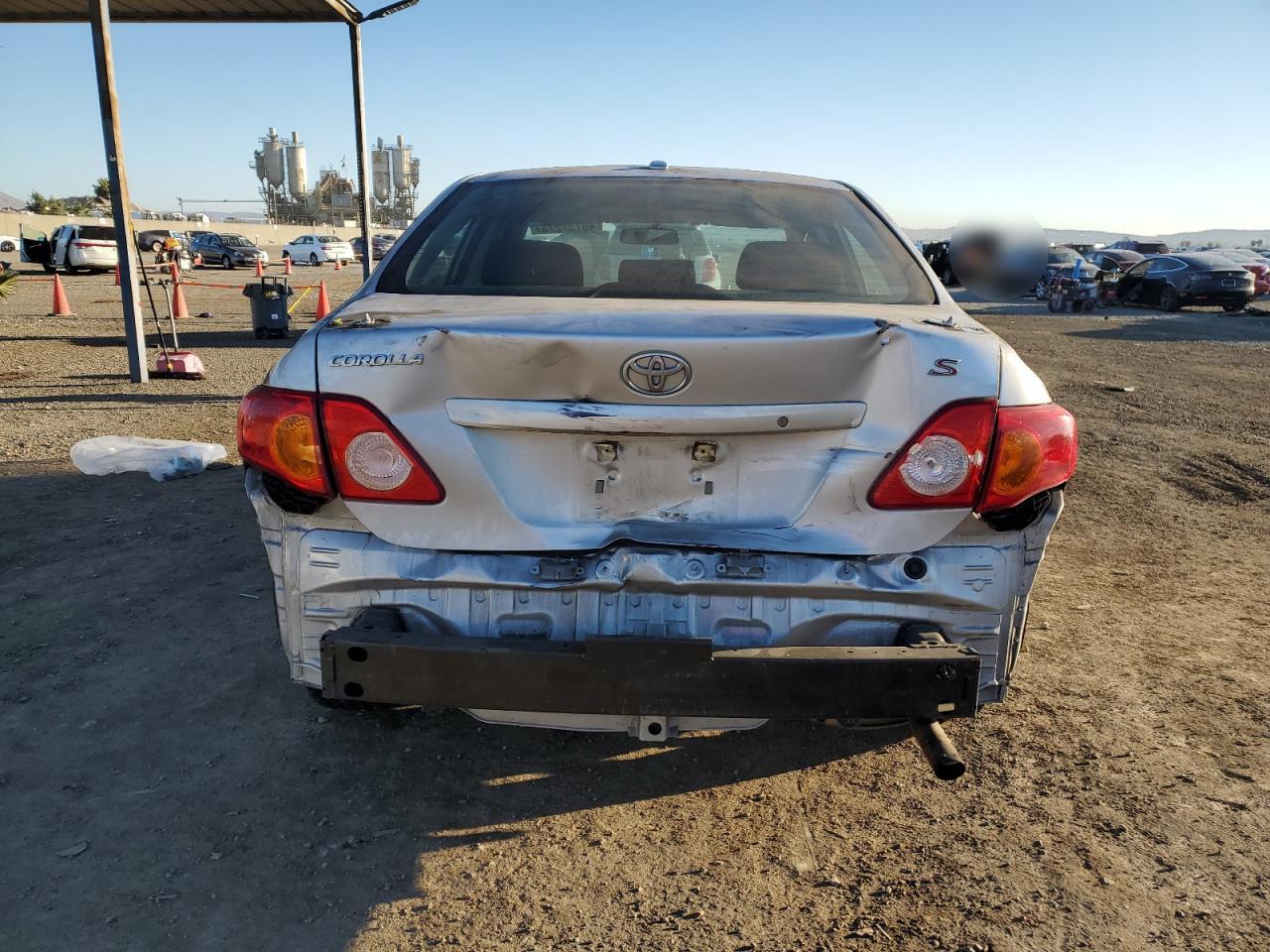 2010 Toyota Corolla VIN 1NXBU4EE1AZ337615 Copart auction photo, rear end damage thumbnail 6