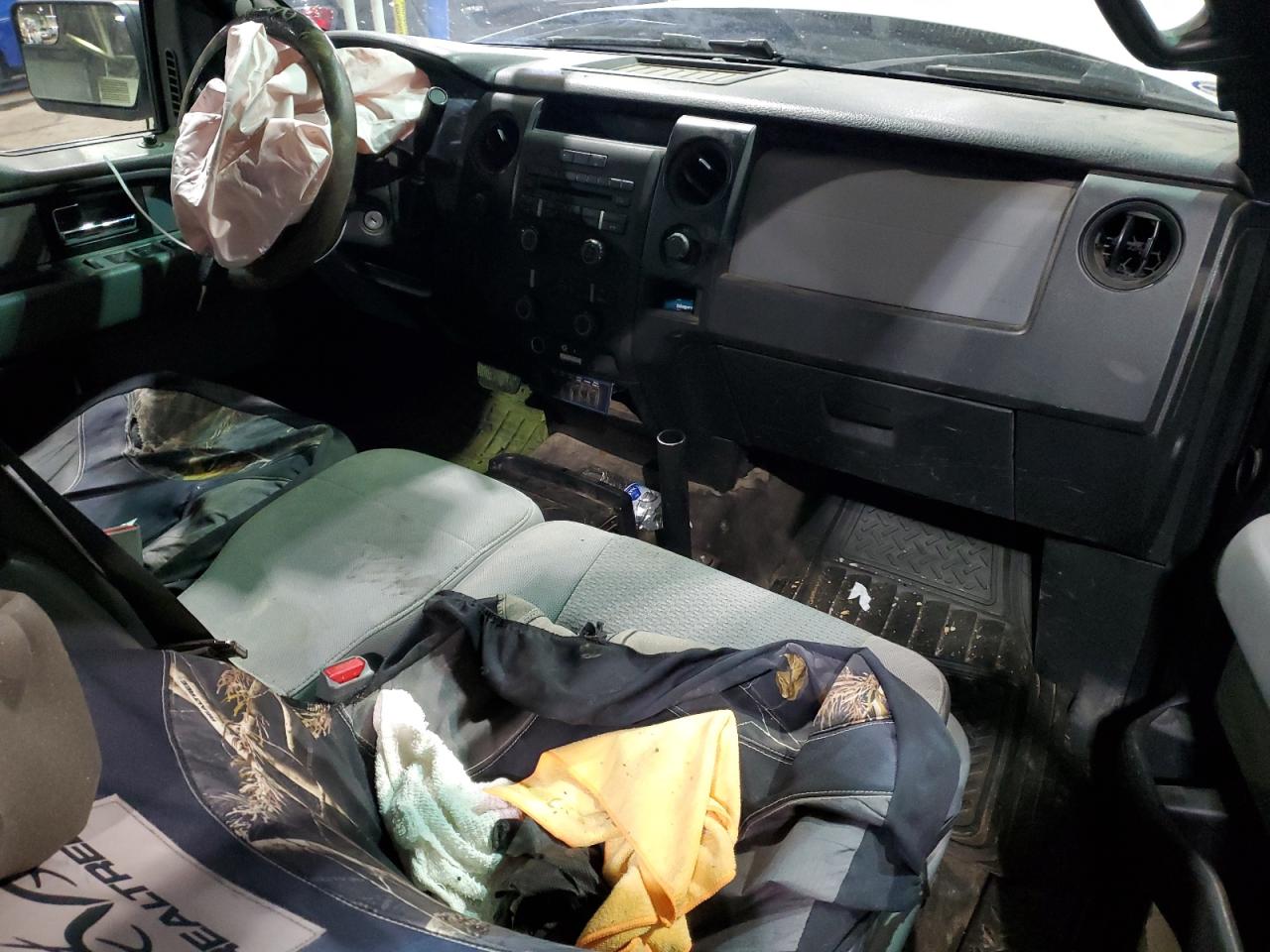2013 Ford F-150 VIN 1FTFX1EFXDKE78350 Copart auction photo, front end / frame damage damage thumbnail 8