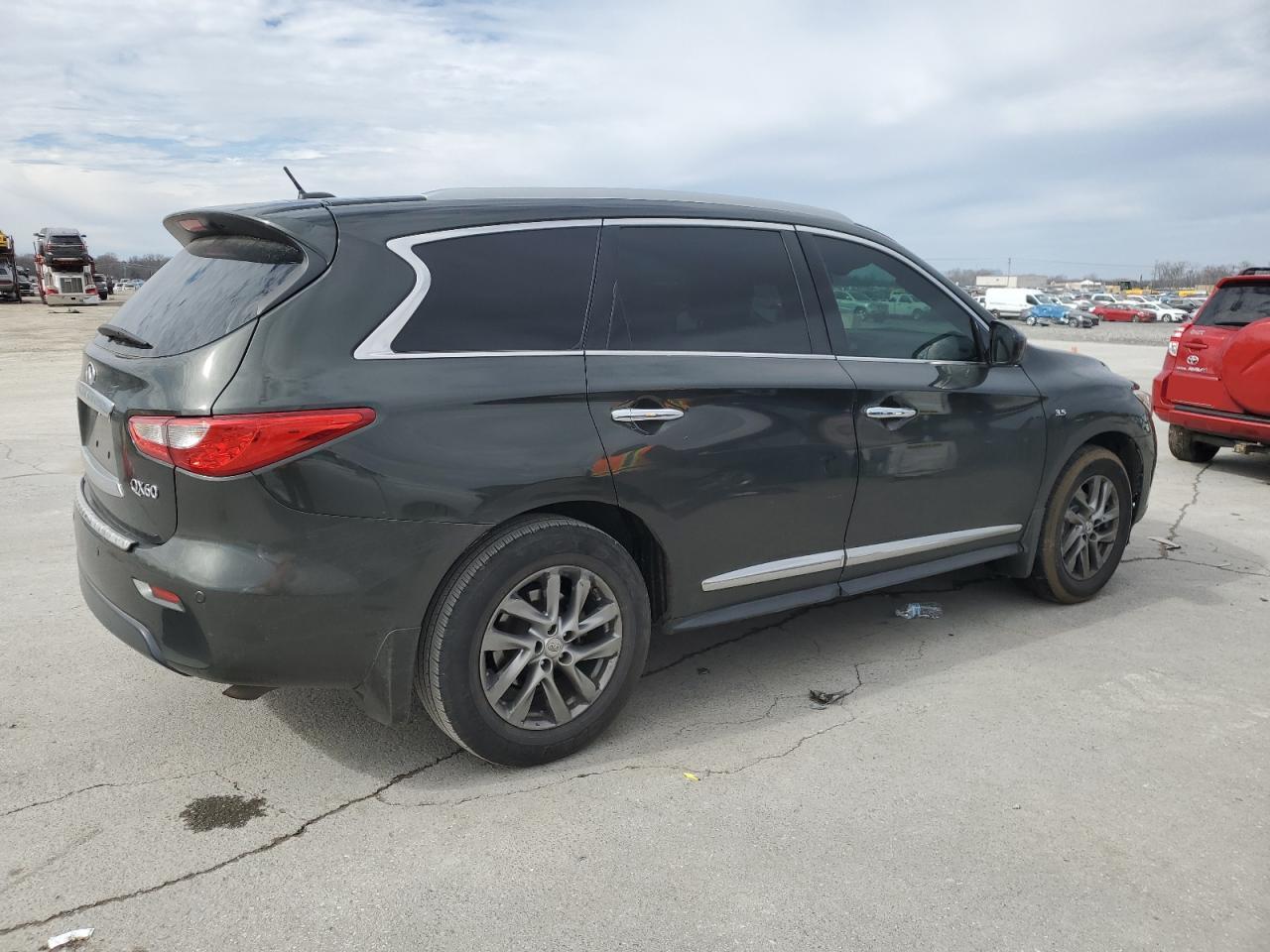 2014 Infiniti QX60 VIN 5N1AL0MN2EC547256 Copart auction photo, minor dent/scratches damage thumbnail 3