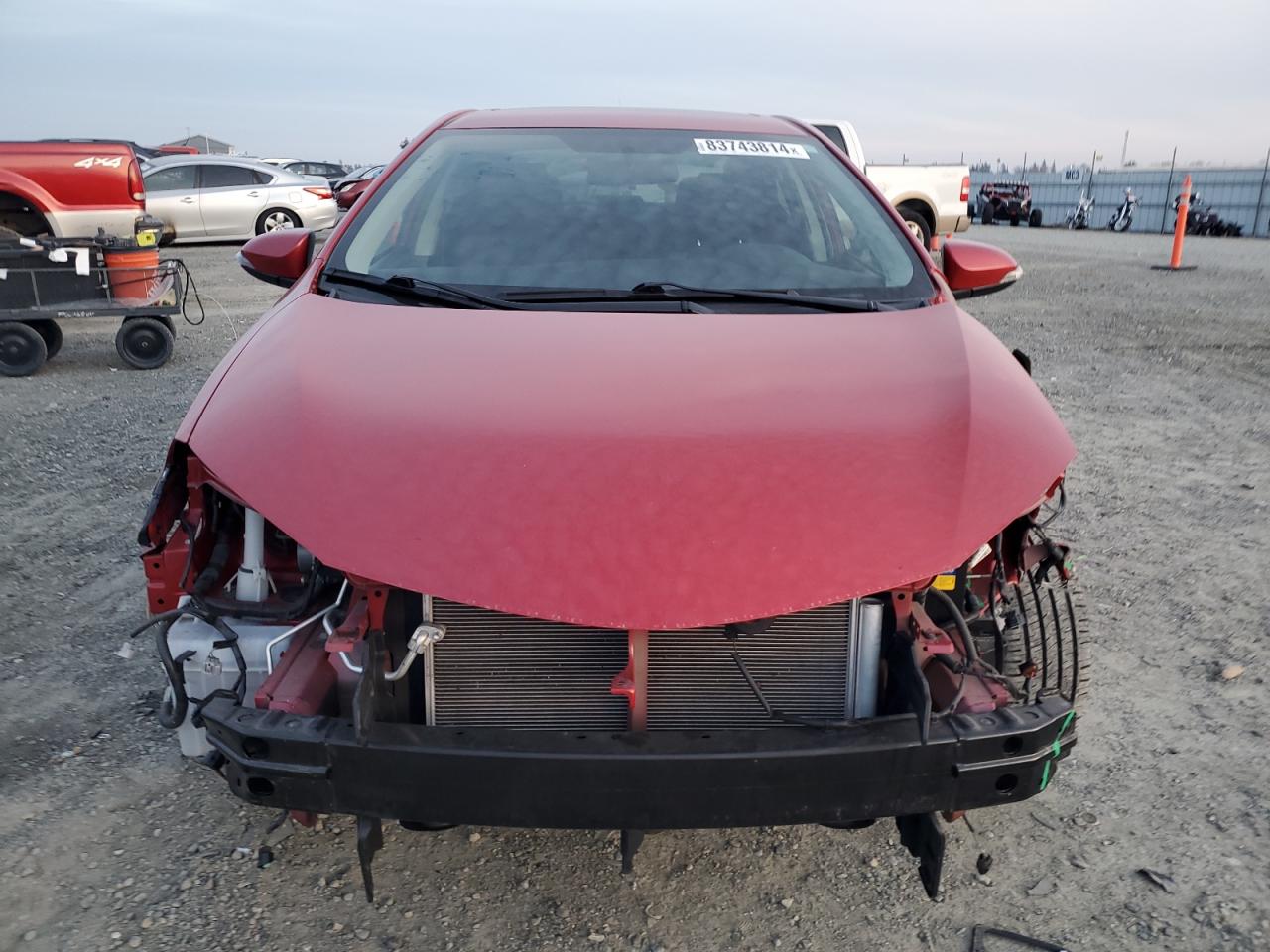 2014 Toyota Corolla VIN 5YFBURHE7EP085921 Copart auction photo, front end damage thumbnail 5