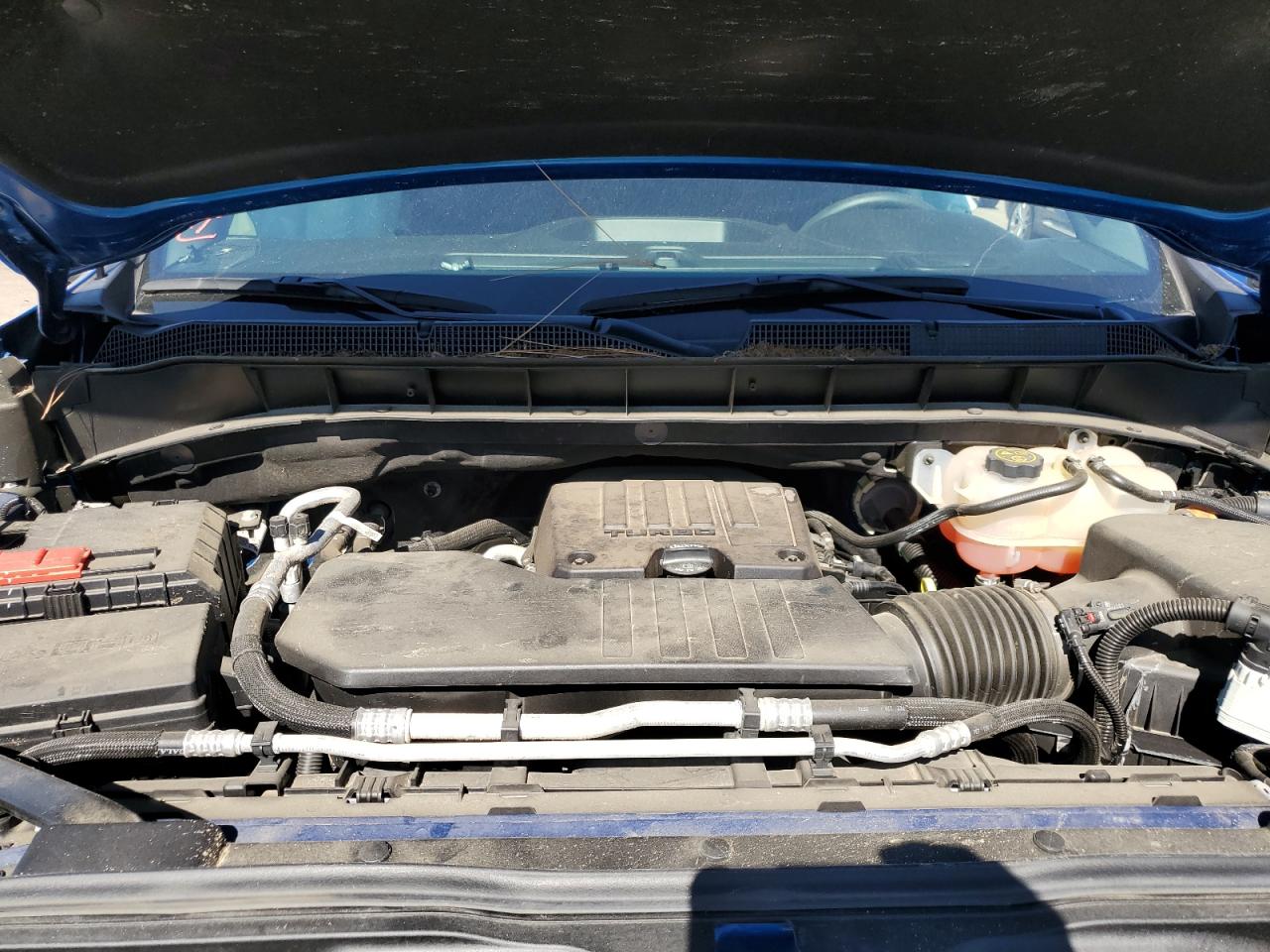 2022 Chevrolet Silverado VIN 1GCPABEK9NZ528608 Copart auction photo, side / rear end damage thumbnail 12