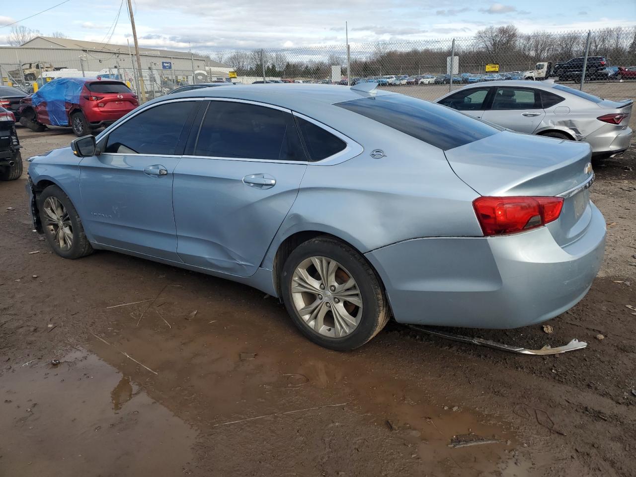 2015 Chevrolet Impala VIN 1G1125S31FU109984 Copart auction photo, front end / side damage thumbnail 2