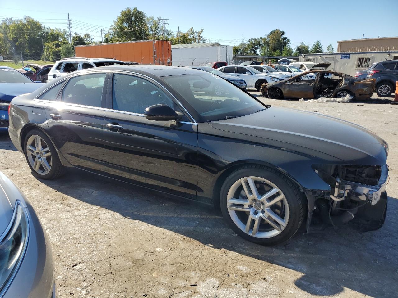 2015 Audi A6 VIN WAUGFAFC6FN026681 Copart auction photo, front end / hail damage thumbnail 4