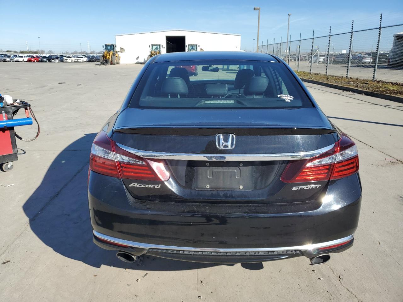 2017 Honda Accord VIN 1HGCR2F57HA289225 Copart auction photo, front end / rear end damage thumbnail 6