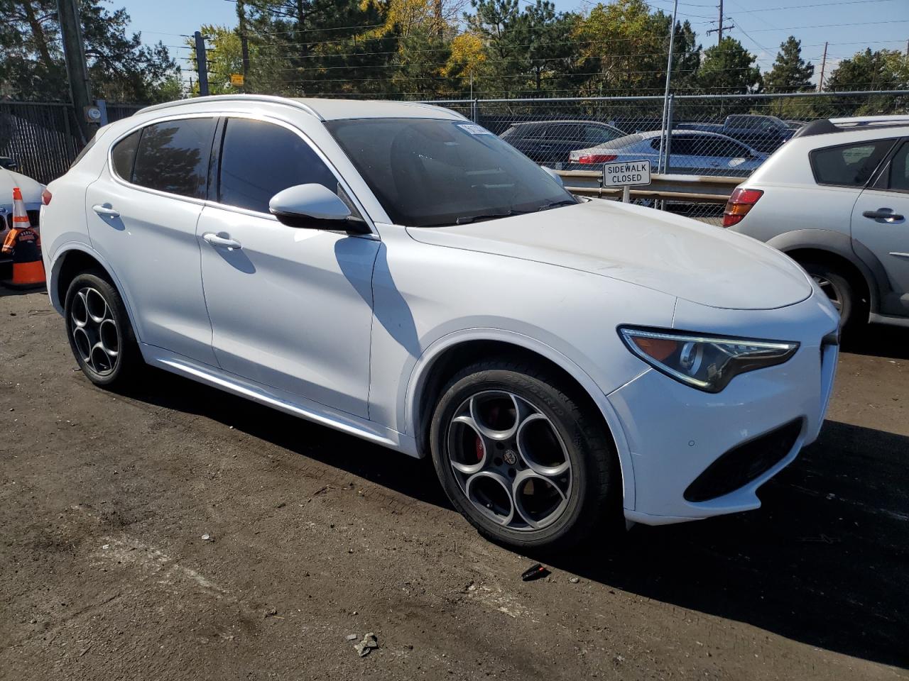 2018 Alfa Romeo Stelvio VIN ZASFAKANXJ7B73408 Copart auction photo, rear end damage thumbnail 4