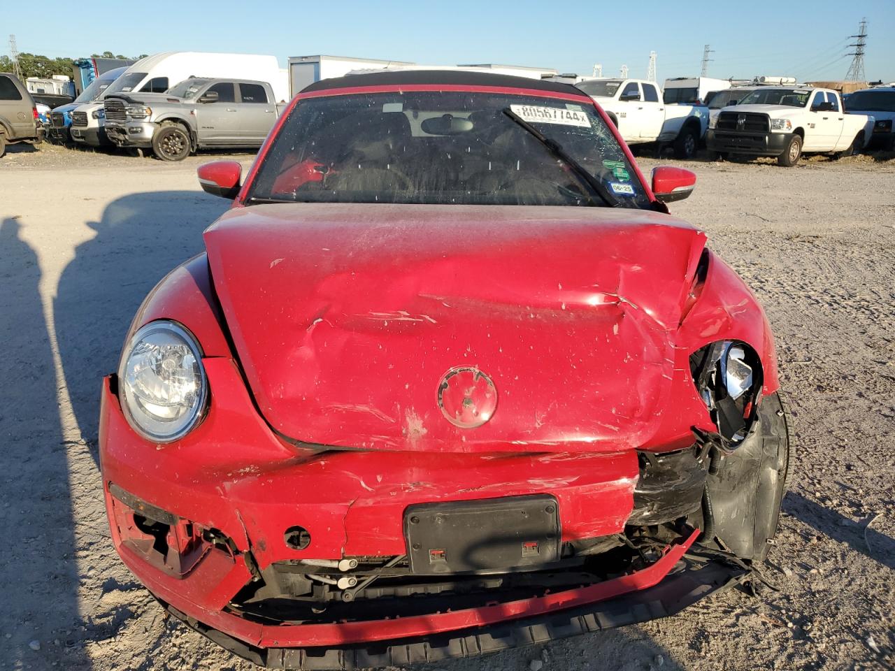 2019 Volkswagen Beetle VIN 3VW5DAAT1KM506751 Copart auction photo, front end damage thumbnail 5