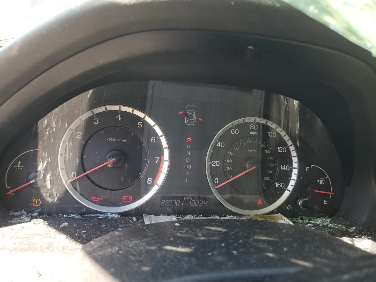 2008 Honda Accord VIN 1HGCP26308A027180 Copart auction photo, front end / top/roof damage thumbnail 9
