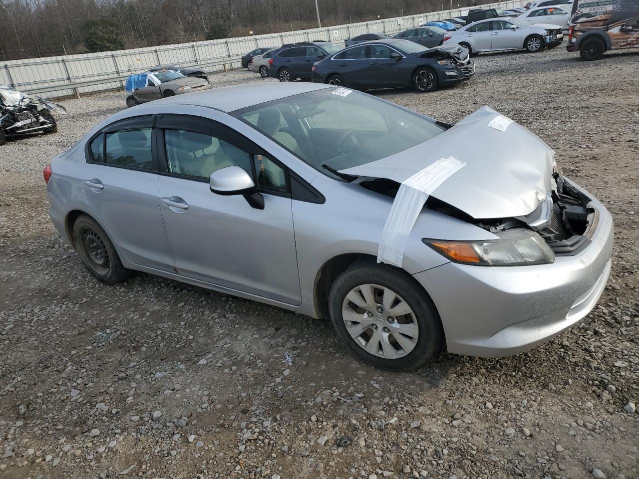 2012 Honda Civic VIN 2HGFB2F59CH612203 Copart auction photo, front end damage thumbnail 4