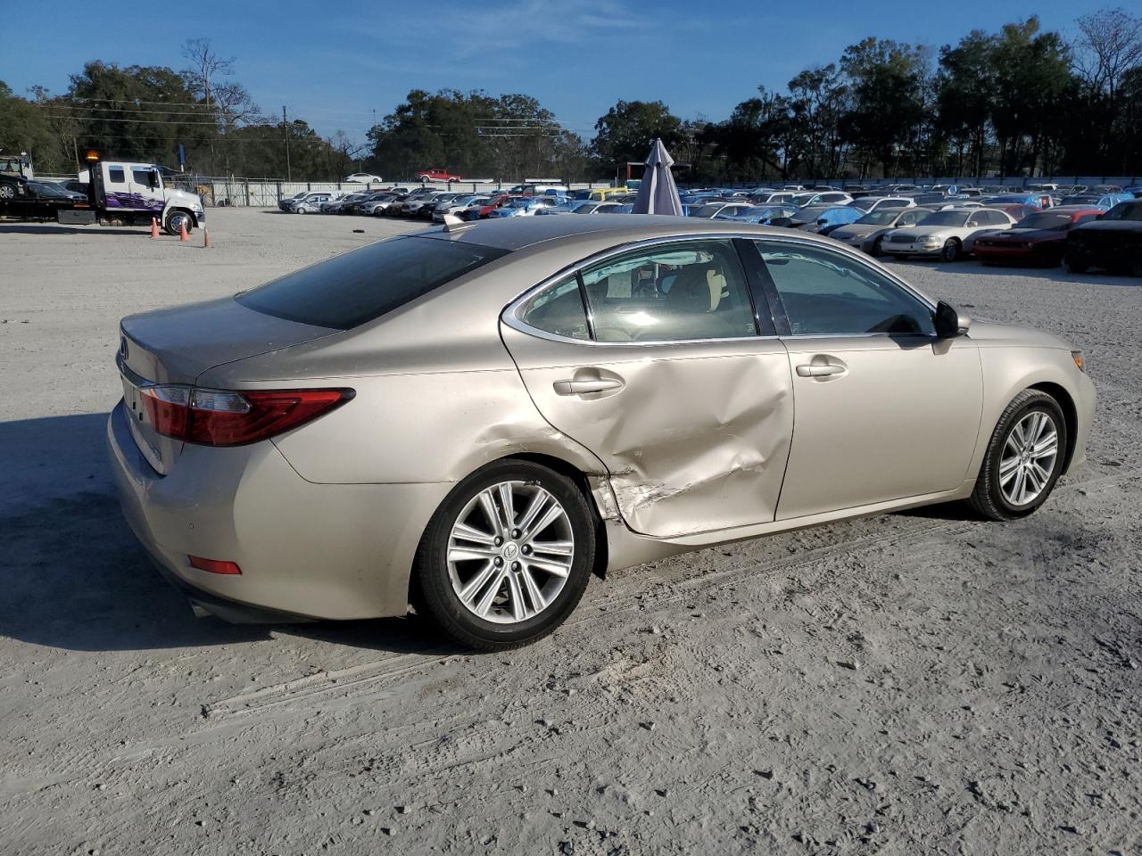2014 Lexus ES VIN JTHBK1GG3E2093408 Copart auction photo, side / rear end damage thumbnail 3