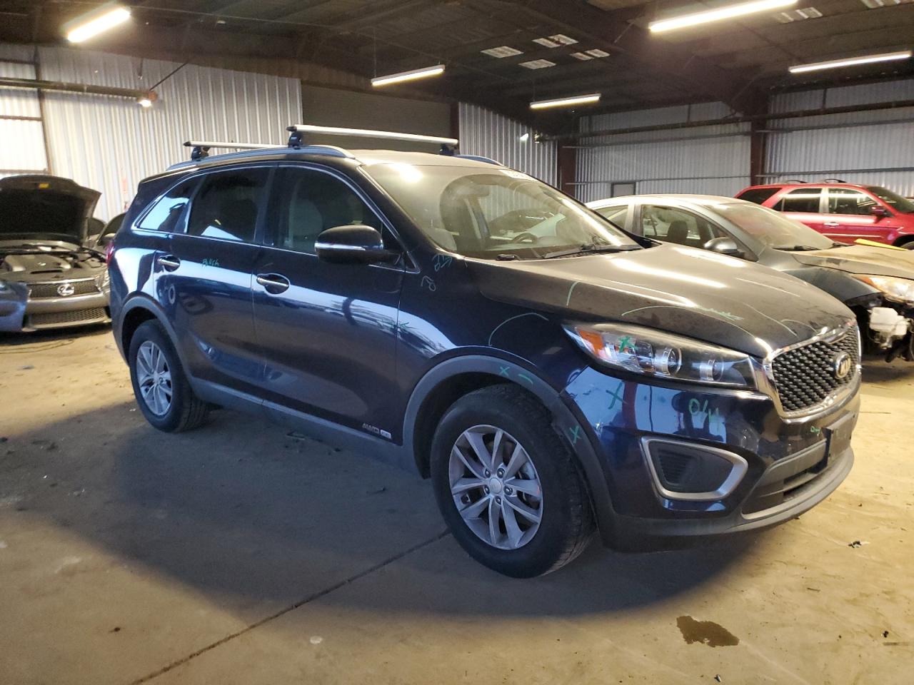 2017 KIA Sorento VIN 5XYPGDA54HG188765 Copart auction photo, side damage thumbnail 4