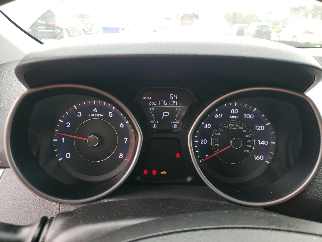 2013 Hyundai Elantra VIN 5NPDH4AE6DH183375 Copart auction photo, all over / frame damage damage thumbnail 9