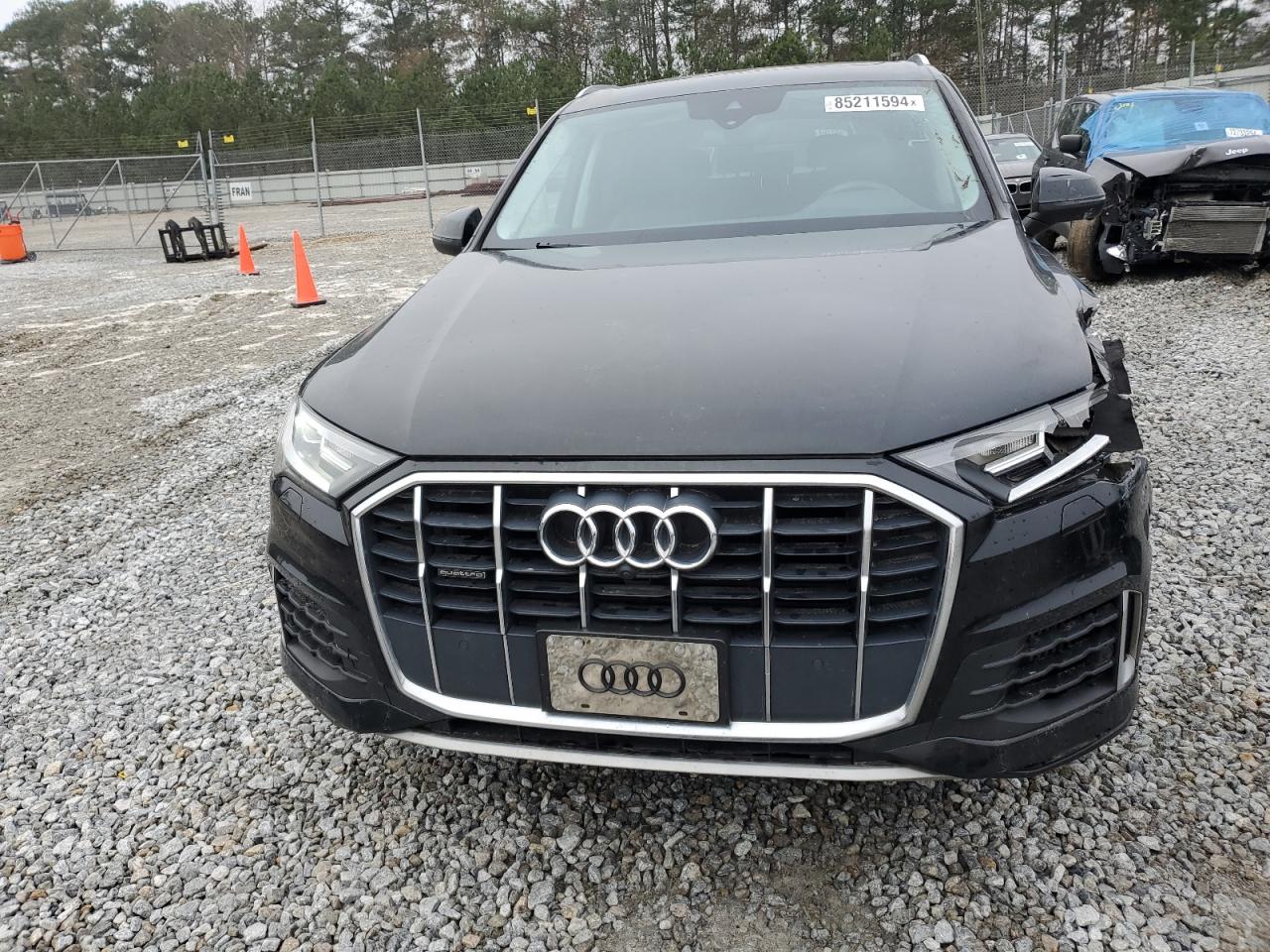 2021 Audi Q7 VIN WA1LXAF71MD018518 Copart auction photo, front end / side damage thumbnail 5