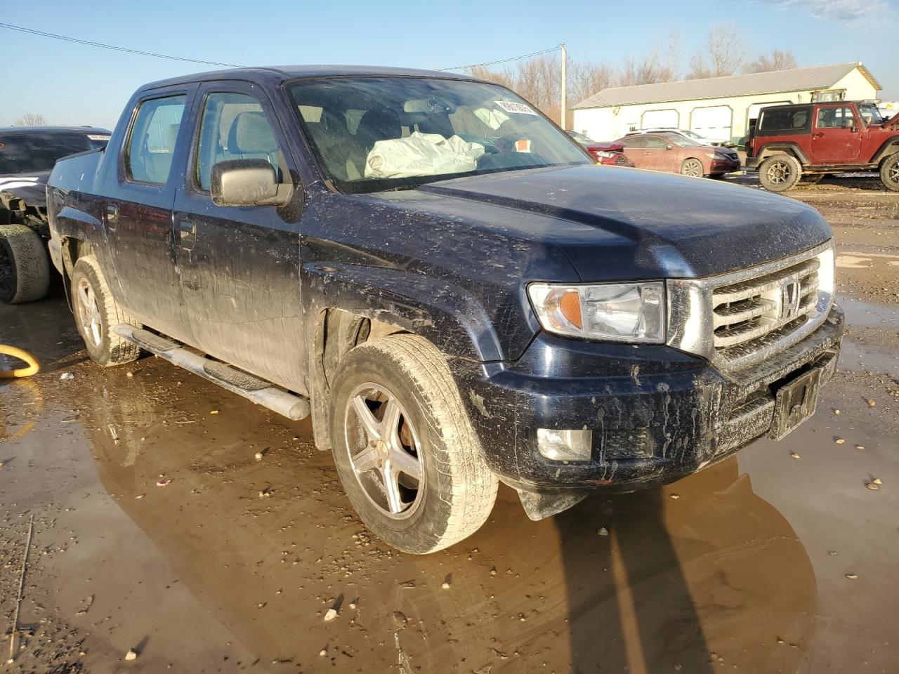 2013 Honda Ridgeline VIN 5FPYK1F20DB017746 Copart auction photo, front end / rear end damage thumbnail 4
