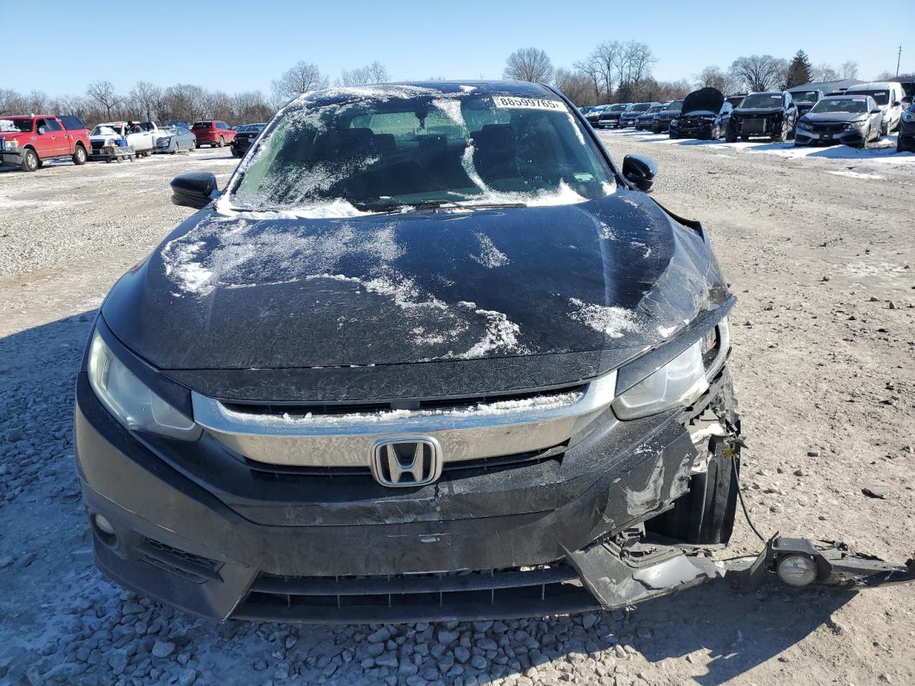 2016 Honda Civic VIN 19XFC1F35GE000117 Copart auction photo, front end damage thumbnail 5