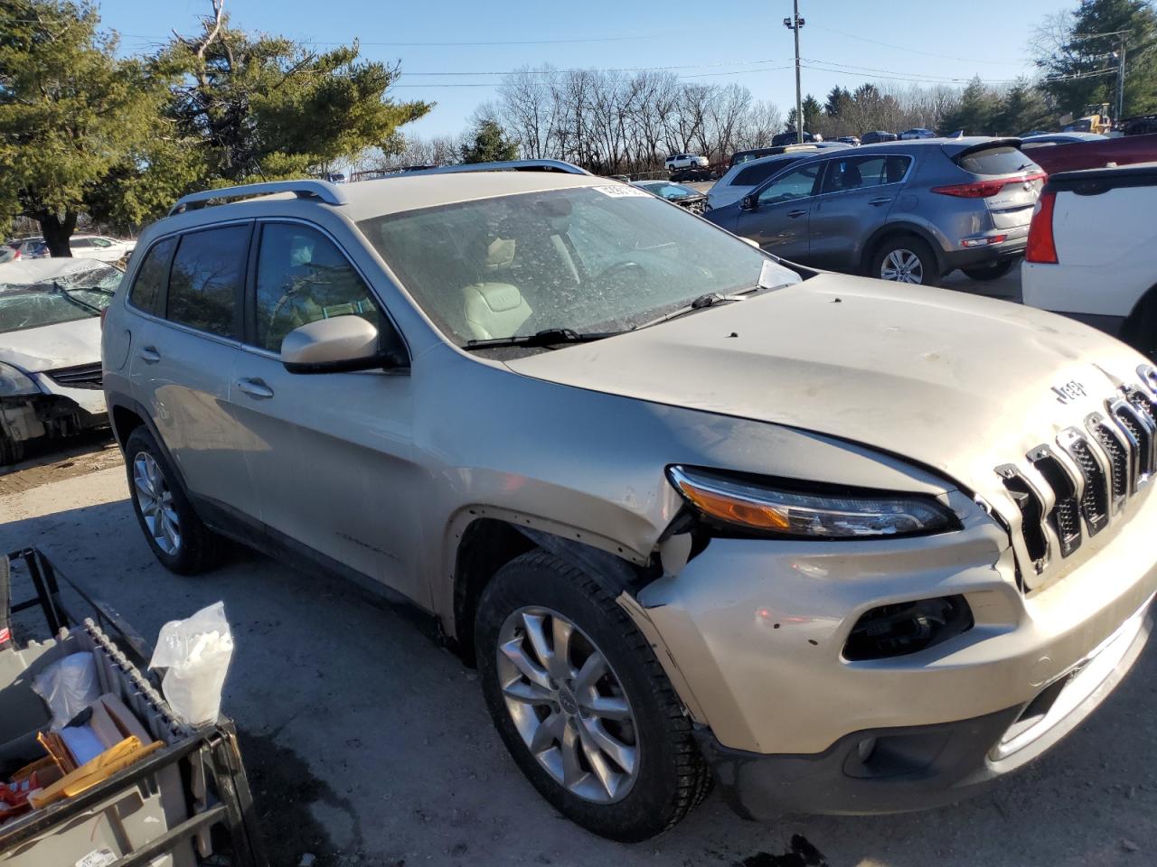 2015 Jeep Grand Cherokee VIN 1C4PJMDS5FW640127 Copart auction photo, front end damage thumbnail 4