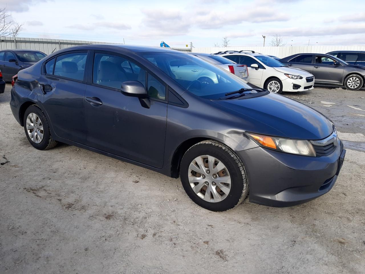 2012 Honda Civic VIN 19XFB2F53CE035758 Copart auction photo, rear end / front end damage thumbnail 4
