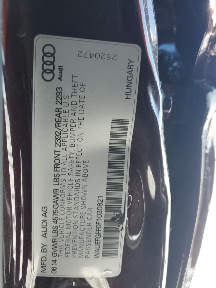 2015 Audi A3 VIN WAUEFGFF0F1030821 Copart auction photo, all over damage thumbnail 12