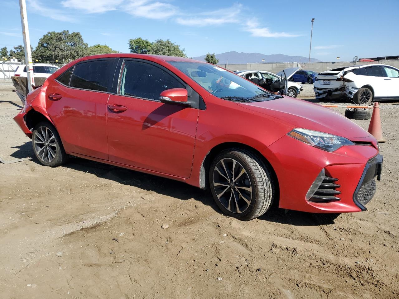 2017 Toyota Corolla VIN 5YFBURHE3HP589872 Copart auction photo, rear end damage thumbnail 4