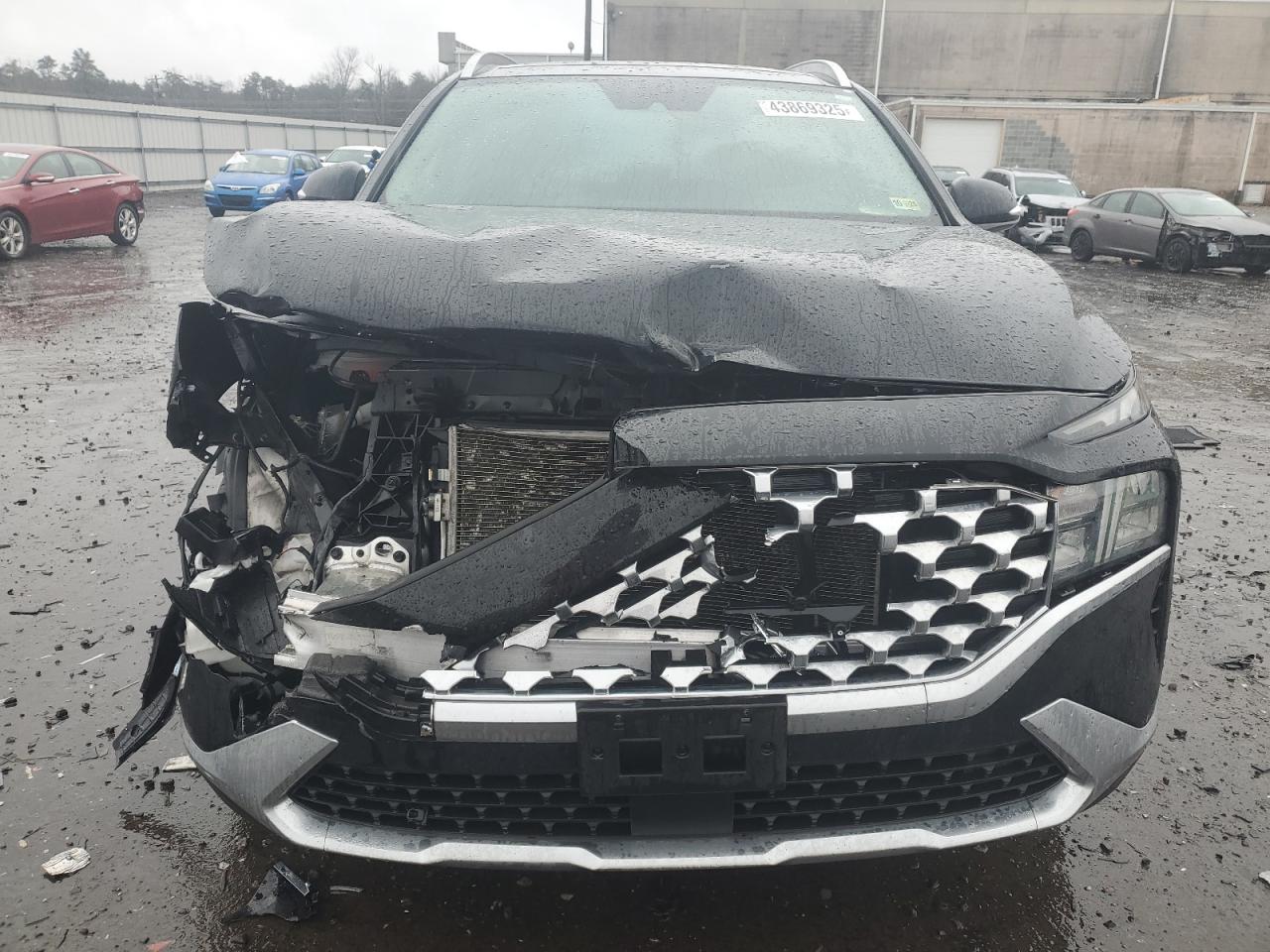 2021 Hyundai Santa Fe VIN 5NMS3DAJ4MH322807 Copart auction photo, front end damage thumbnail 5
