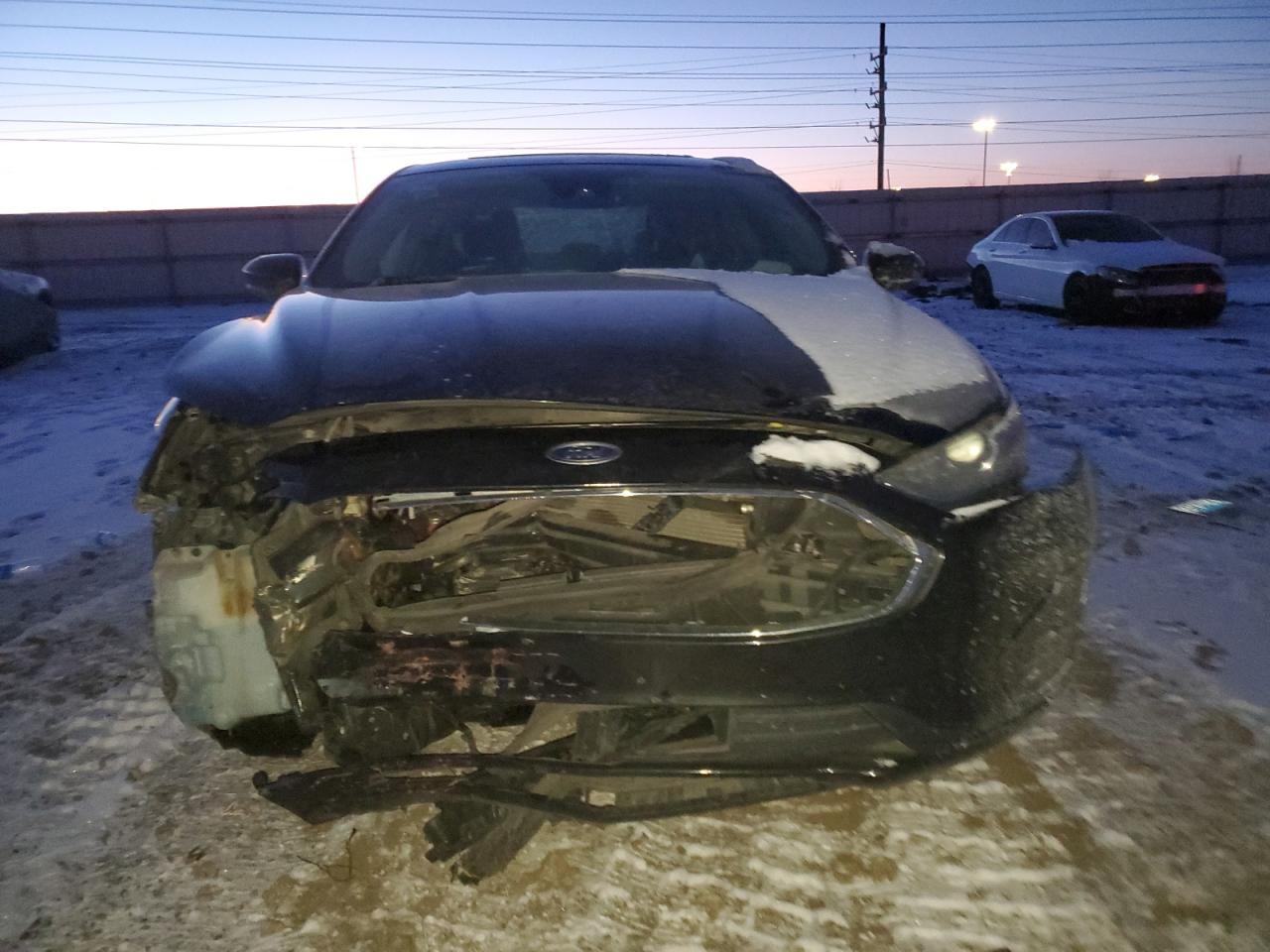 2019 Ford Fusion VIN 3FA6P0T96KR260301 Copart auction photo, front end / mechanical damage thumbnail 5