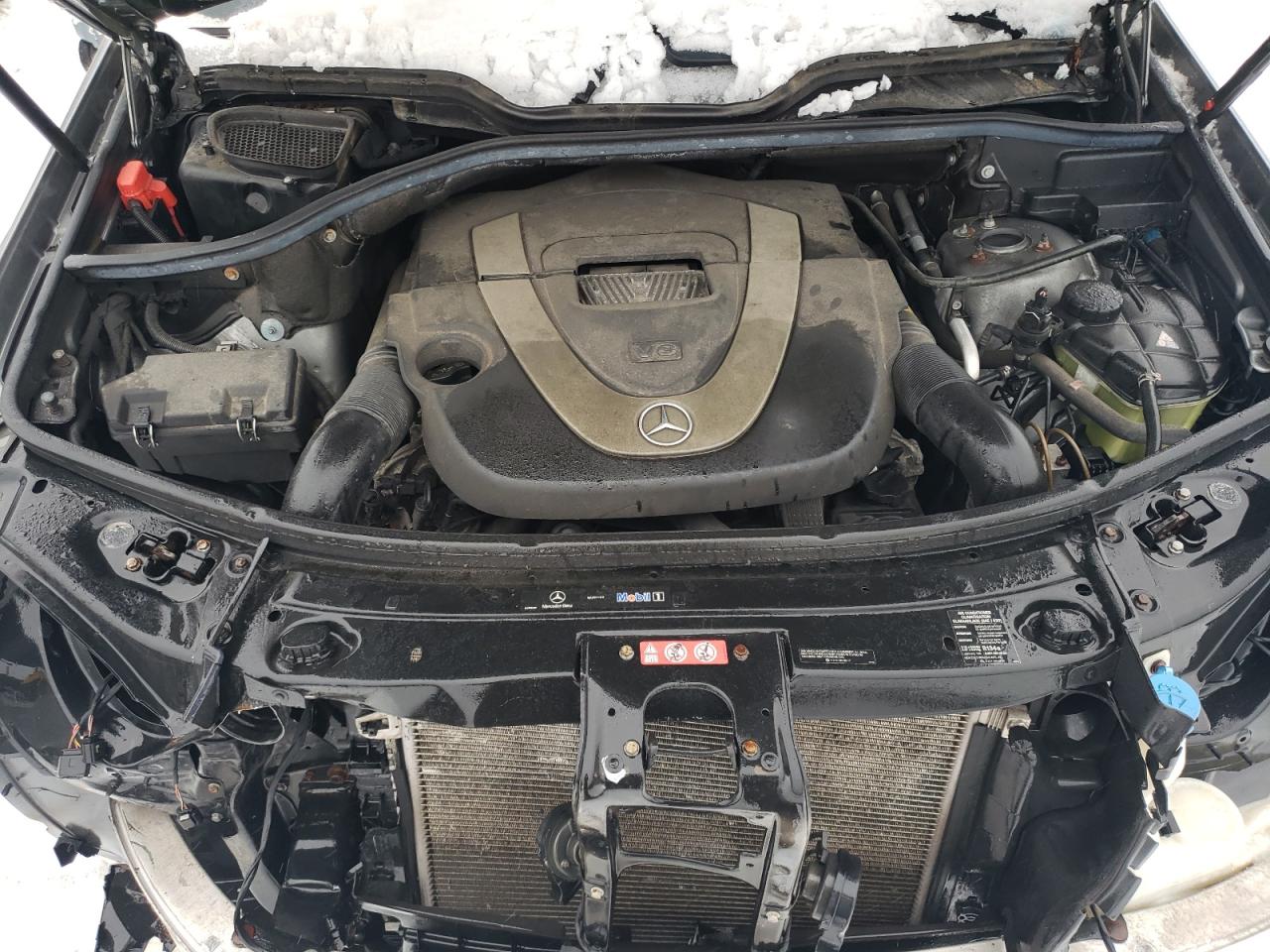 2011 Mercedes-Benz M-klasse VIN 4JGBB8GB6BA656141 Copart auction photo, front end damage thumbnail 11