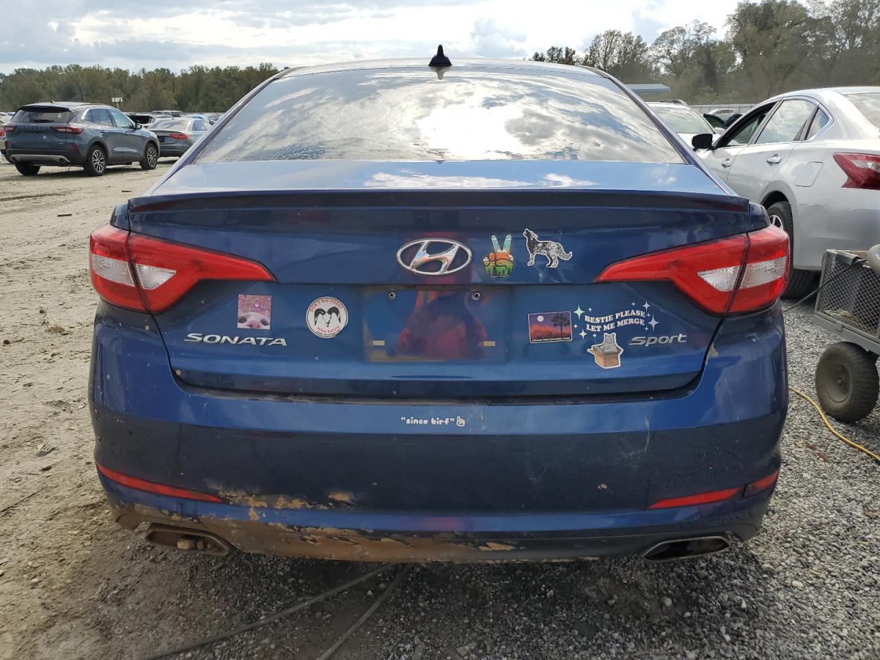 2016 Hyundai Sonata VIN 5NPE34AF5GH424701 Copart auction photo, water/flood damage thumbnail 6