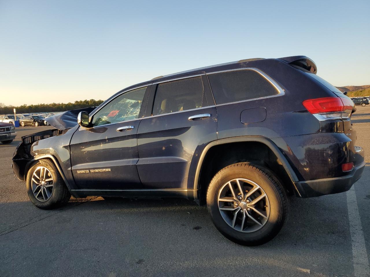 2017 Jeep Grand Cherokee VIN 1C4RJFBG7HC866290 Copart auction photo, front end / side damage thumbnail 2