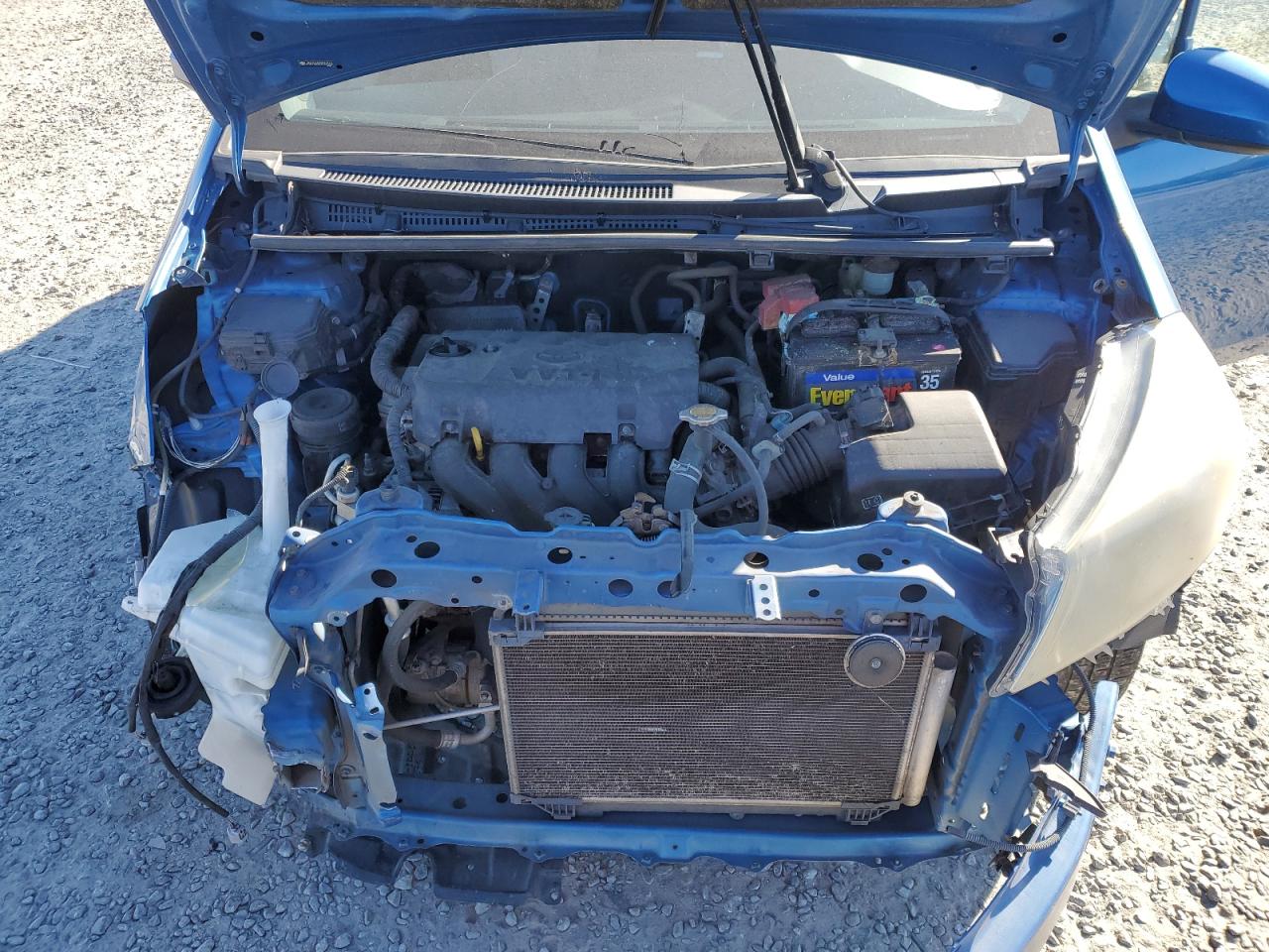 2013 Toyota Yaris VIN JTDKTUD37DD554565 Copart auction photo, front end damage thumbnail 12