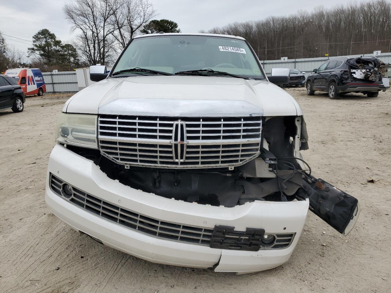 2012 Lincoln Navigator VIN 5LMJJ2H58CEL05100 Copart auction photo, front end / undercarriage damage thumbnail 5