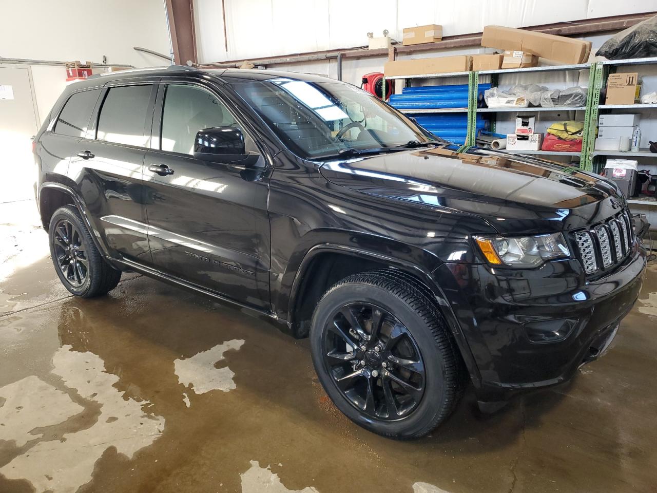 2019 Jeep Grand Cherokee VIN 1C4RJFAG7KC783760 Copart auction photo, front end / side damage thumbnail 4