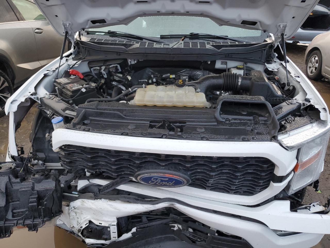 2022 Ford F-150 VIN 1FTEX1CP9NKD41893 Copart auction photo, front end damage thumbnail 11