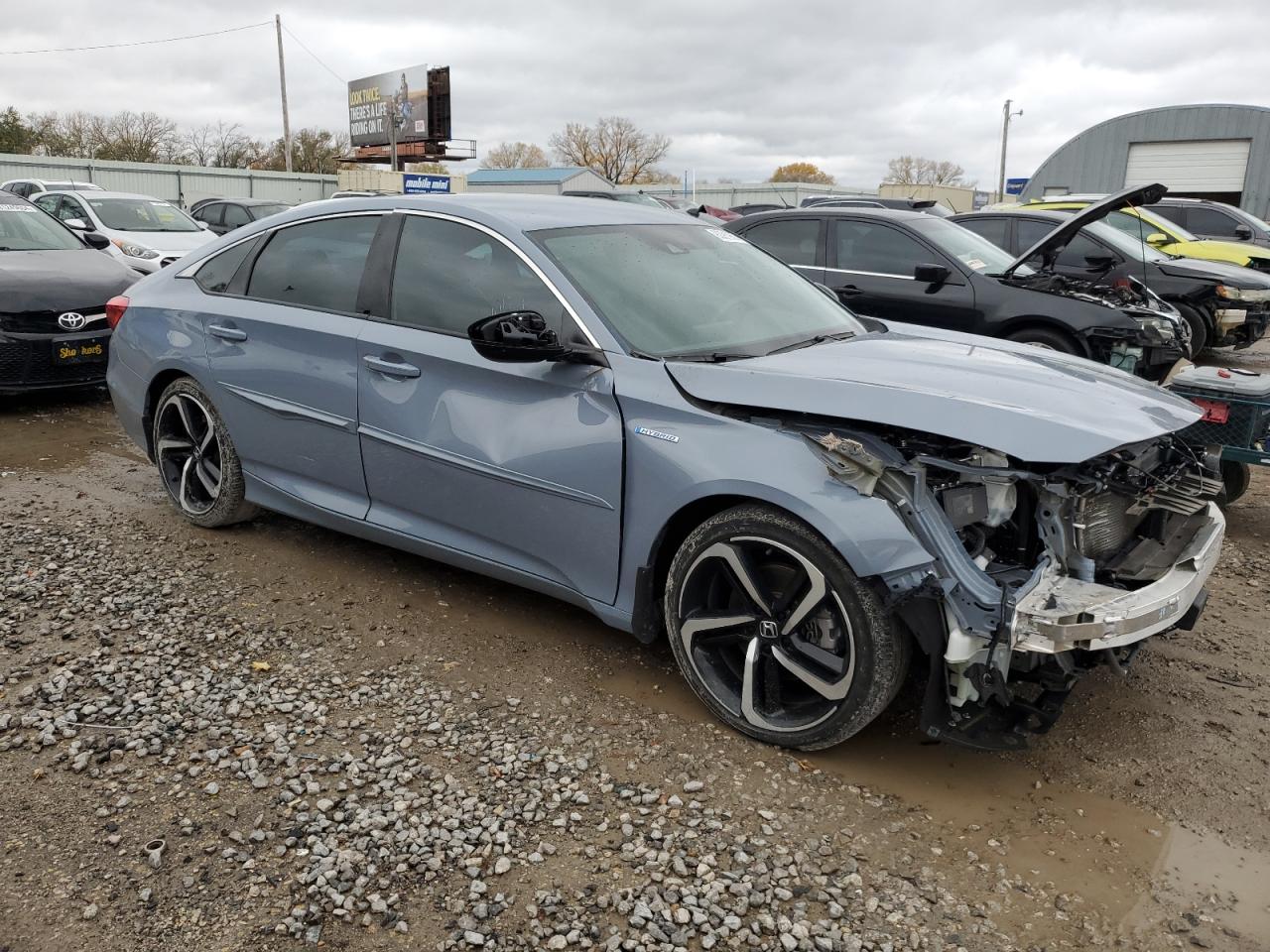 2022 Honda Accord VIN 1HGCV3F23NA015619 Copart auction photo, front end / minor dent/scratches damage thumbnail 4