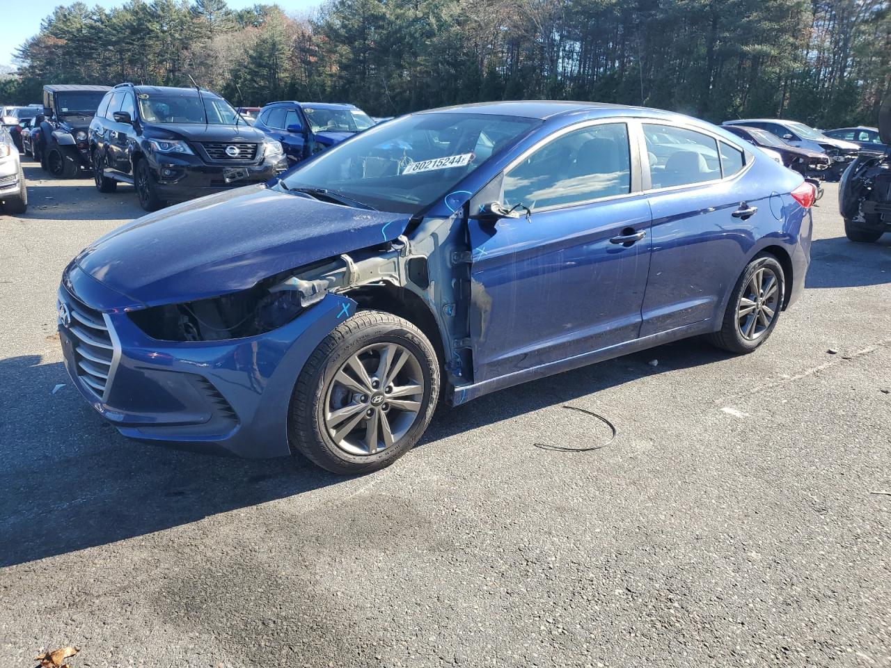 2018 Hyundai Elantra VIN 5NPD84LF4JH233207