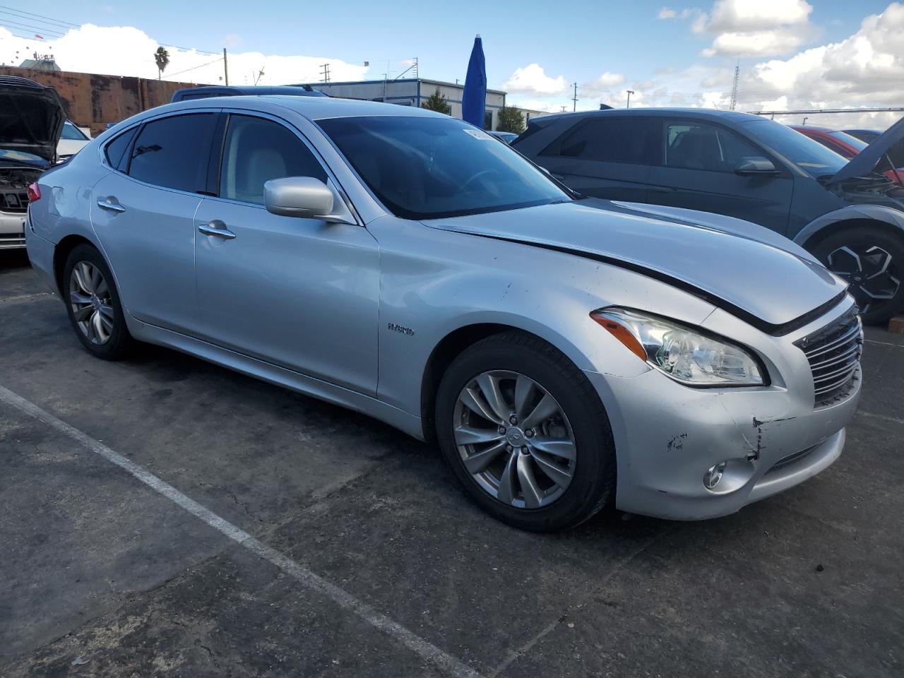 2012 Infiniti M VIN JN1EY1AP3CM910631 Copart auction photo, front end / rear end damage thumbnail 4