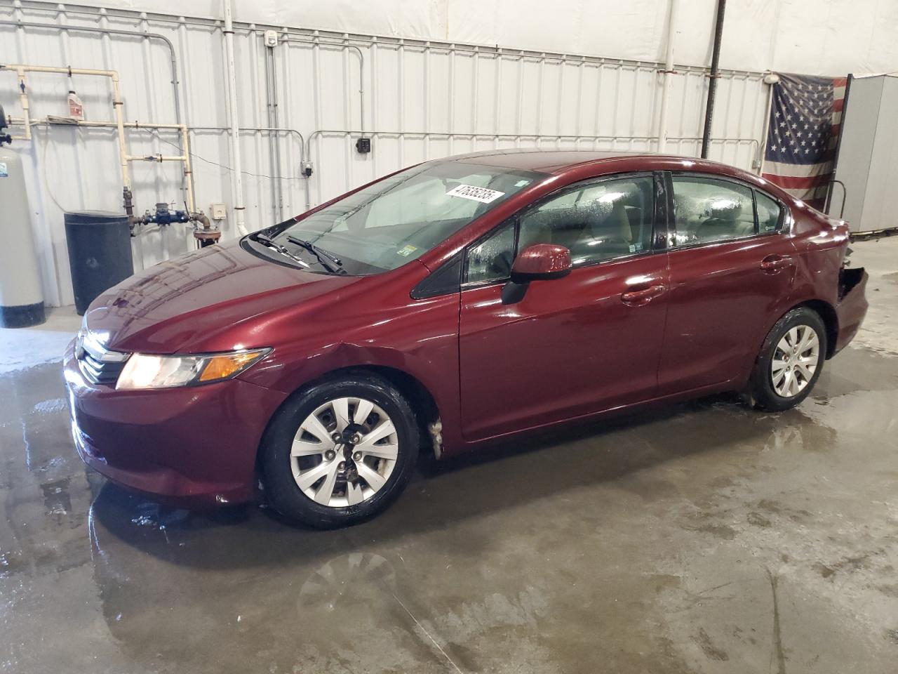 2012 Honda Civic VIN 19XFB2F50CE062335