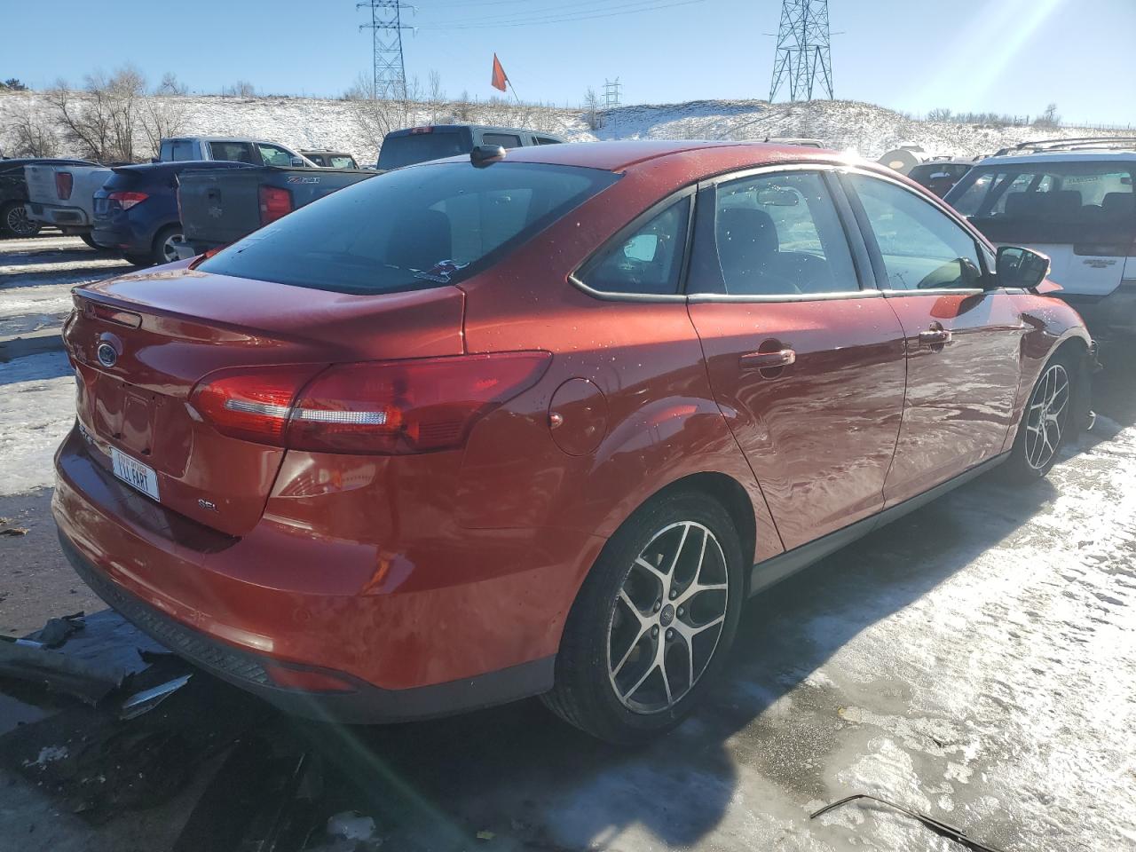 2018 Ford Focus VIN 1FADP3H27JL244433 Copart auction photo, front end damage thumbnail 3