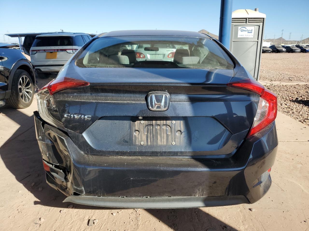 2017 Honda Civic VIN 2HGFC2F51HH534441 Copart auction photo, side / rear end damage thumbnail 6