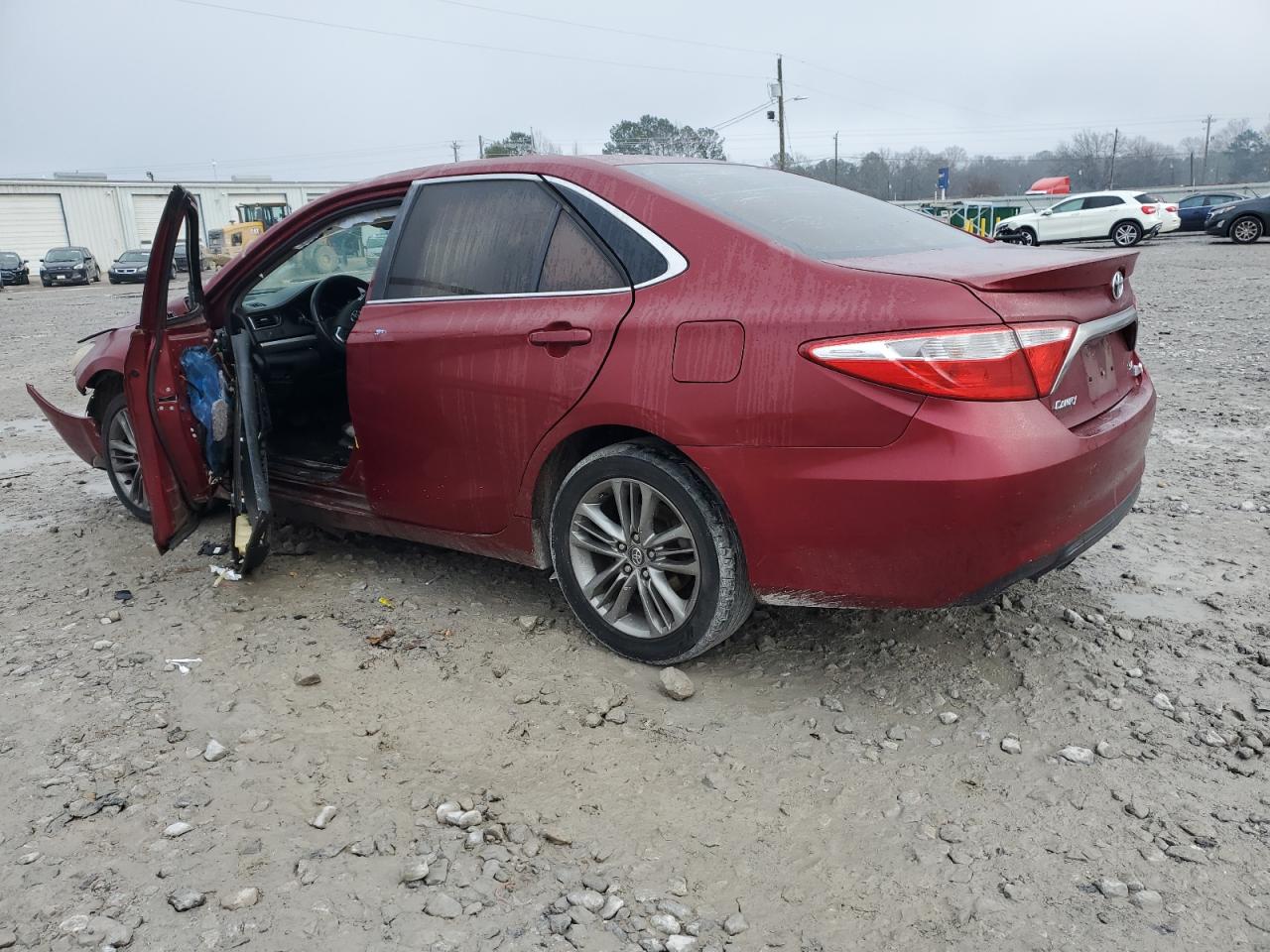 2016 Toyota Camry VIN 4T1BF1FK3GU575035 Copart auction photo, side / front end damage thumbnail 2